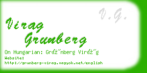 virag grunberg business card